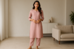 Women’s Cotton Floral Printed Kurti Palazzo Set with Dupatta - Image 5